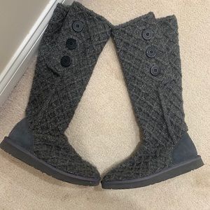UGG Cable Knit Lattice Cardy Boots
